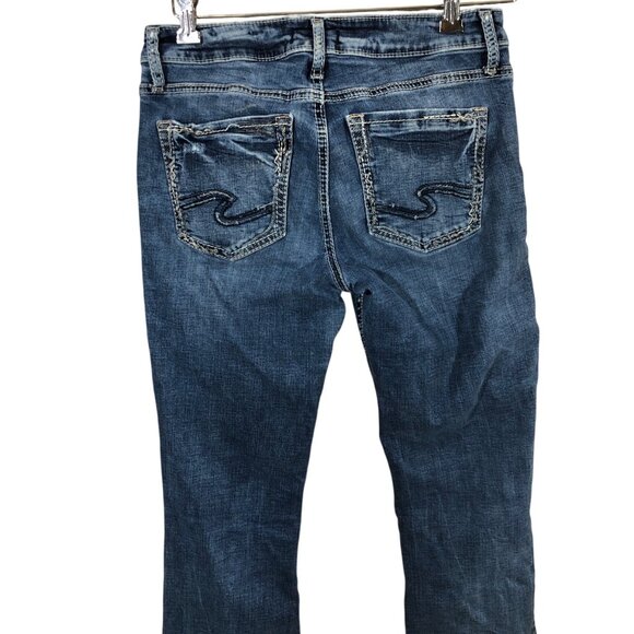 Silver Jeans Co. Elyse Bootcut Jeans 27x31 Denim Blue Stretch Curvy Mid Rise - Picture 14 of 14